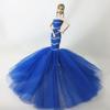 Mermaid Dress For Barbie Doll Clothes Formal Fishtail Wedding Dress Party Gown For Barbie Doll Clothes Handmade Dresses Toy