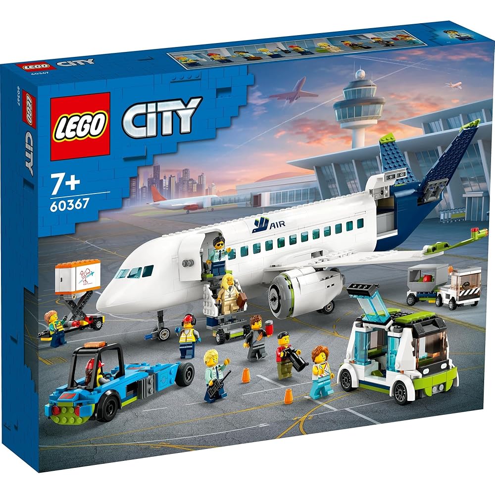 LEGO City Passenger Plane Toy Building Set for Kids 7-9 Years Old Vehicle Blocks