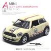 1/32 BMW Mini Cooper Oldtimer Hochsimulations-Diecast-Metalllegierungsmodellauto Rückzugsammlung Kinderspielzeug Geschenke