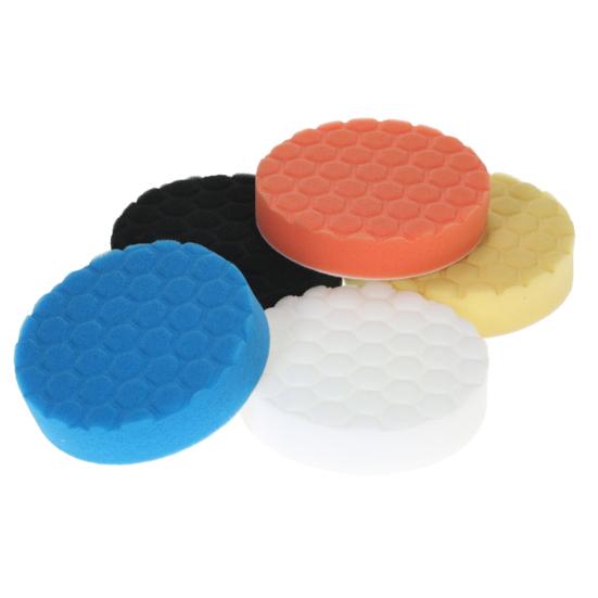 5Pcs 5 Inch 125Mm Car Vehicle Polishing Wave Pads Waxing Buffing Sponge Set