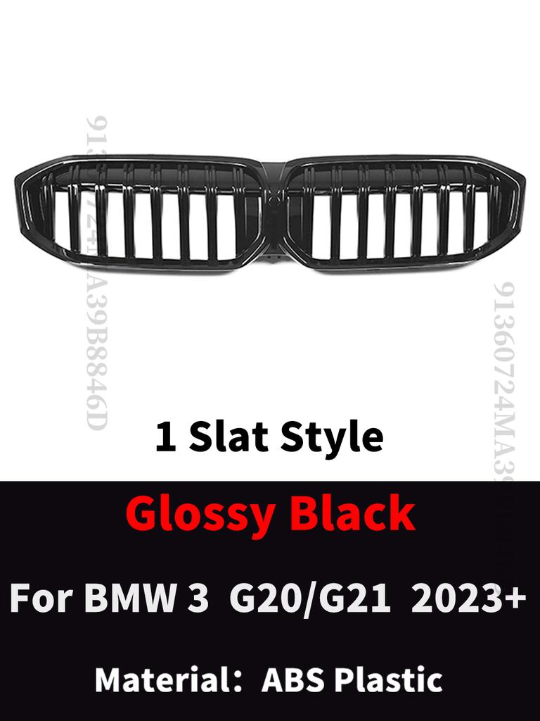Front Kidney Double Slat Diamond Grille Grill Center Grid Mesh Tuning Part For BMW 3 Series G20 G21 LCI 2025 330i 320d M340i