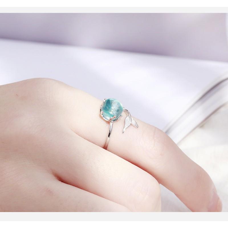 Adjustable Open Ring Women Men Geometric Mermaid Bubble Design Minimalist Boho Vintage Style Copper Jewelry
