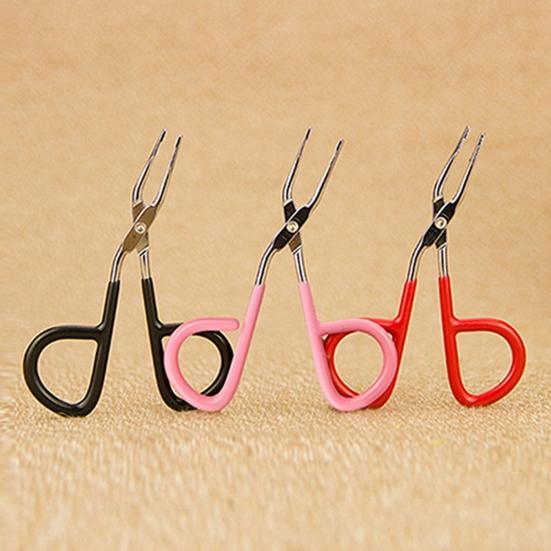 Excellent Scissors Flat Tip Eyebrow Tweezers Clamp Clipper Makeup Removal Tool