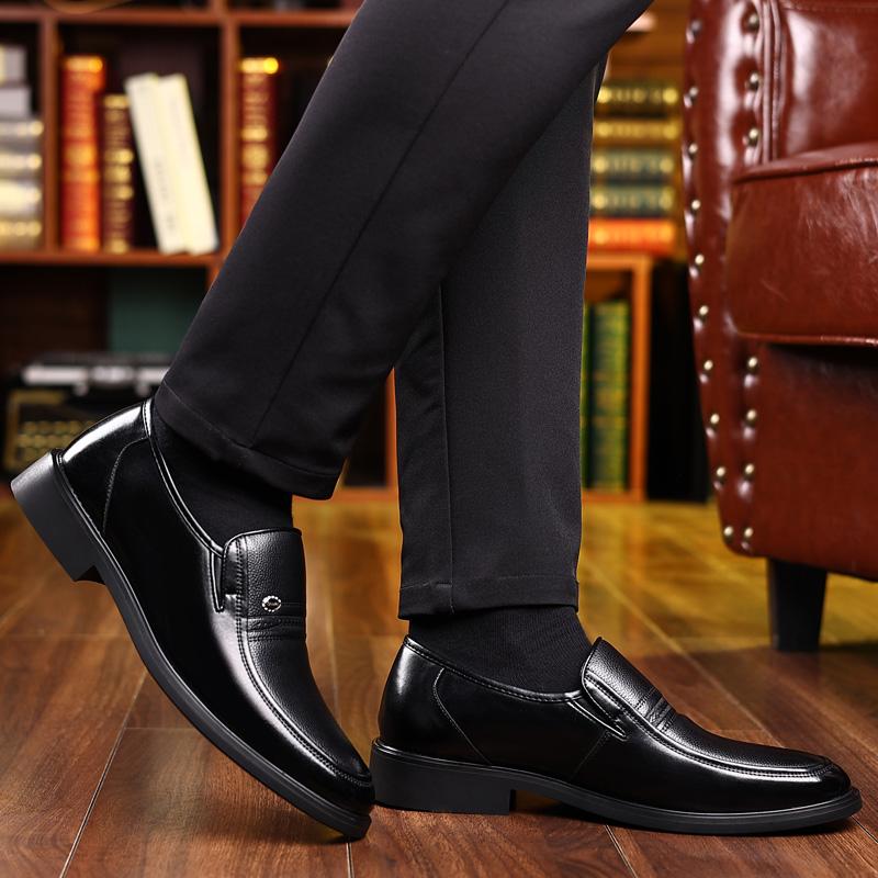 Herren Flach/5cm Kleiderschuhe Formell Leder Erhöhungsschuhe Schuhe zur Höhenvergrößerung Herren Business Hochzeit Oxfords Zapatos De Hombre