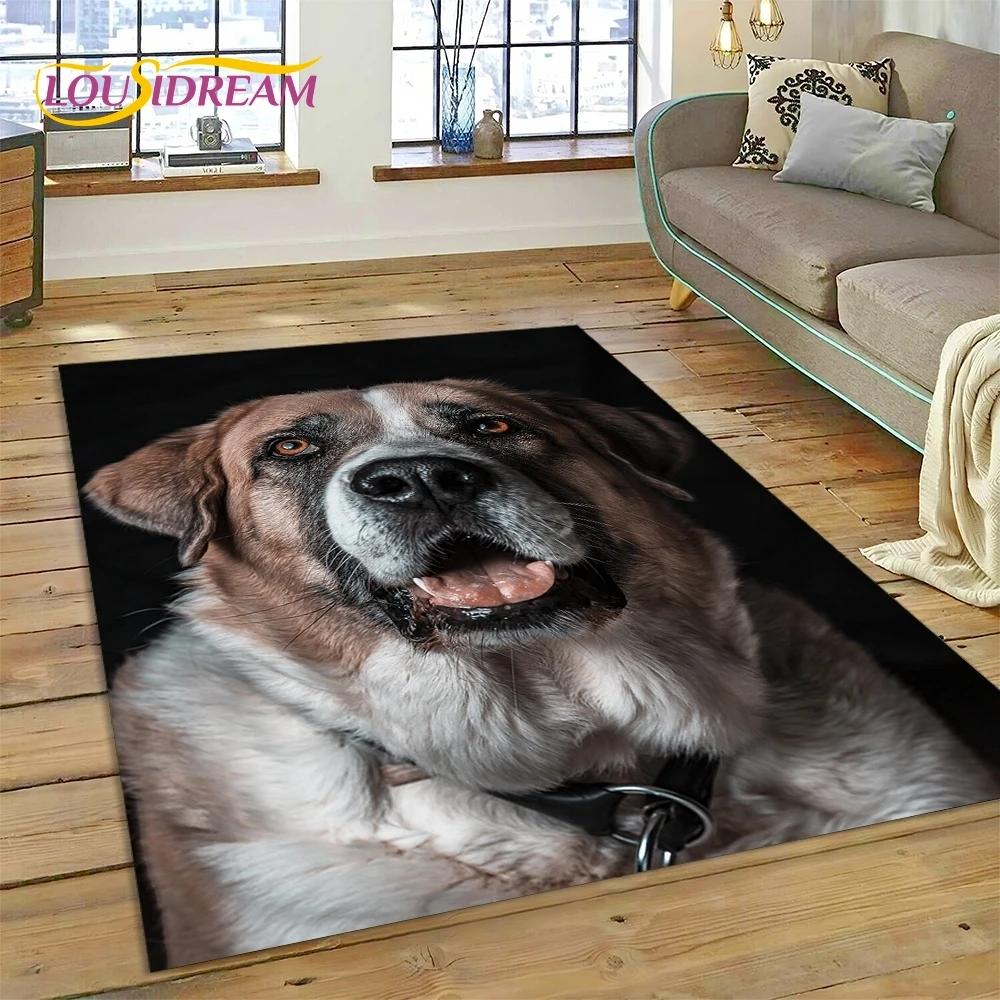3D-Teppich mit süßem Hund, Samojede, Chihuahua, Husky, Koki, Cartoon-Teppich für Wohnzimmer, Schlafzimmer, Heimdekoration, rutschfest, für Sofa, Fußmatte, Geschenk
