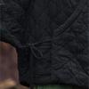 Johnature Winter Chinese Style Women Bandage Long Sleeve Loose Pockets Vintage Coats