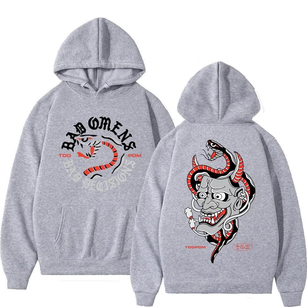 Bad Omens Band A Tour of The Concrete Jungle Hoodies Boys Harajuku Girls Pullover Fancy Music Gift Loose Sweatshirt