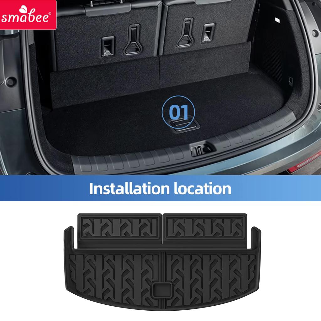 Smabee Left Drive for BYD Tang L/Atto 8/Sealion 8 2025 2026 7Seater (not Fit Refrigerator Model) Car TPE Floor Mats Accessories