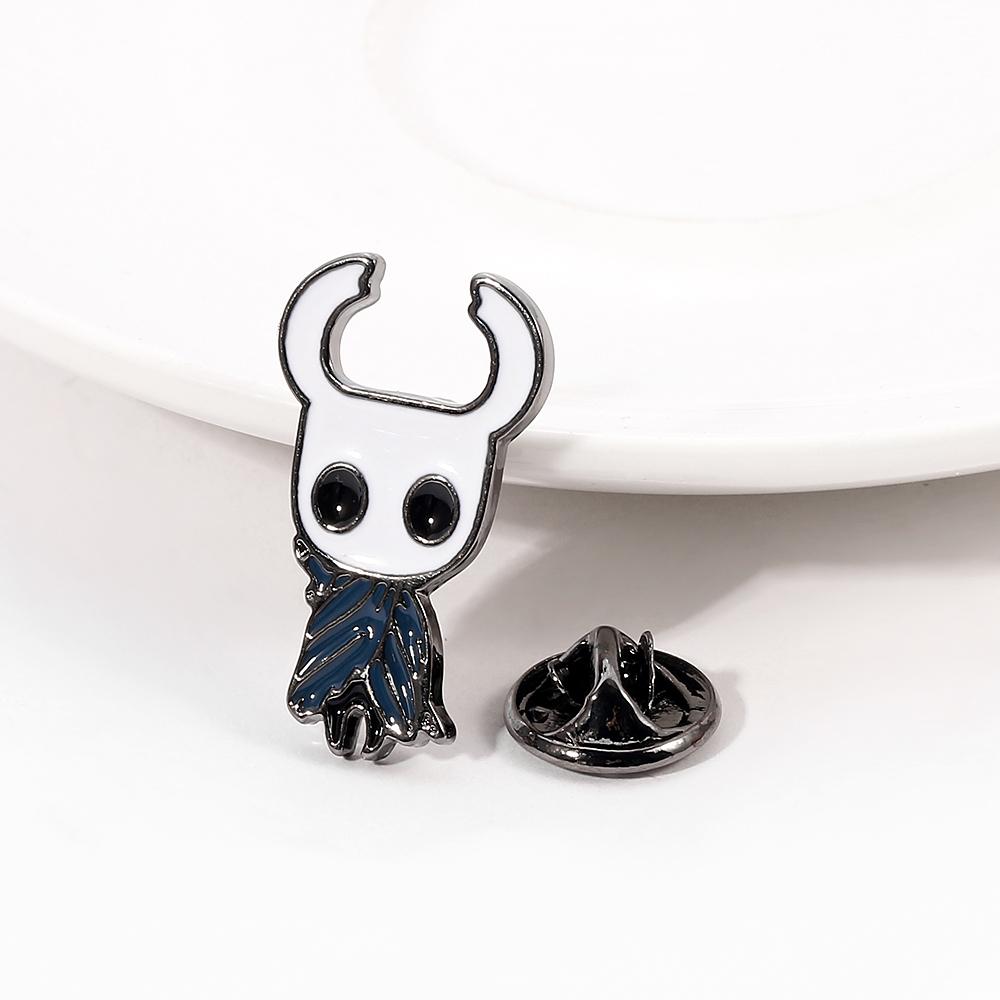 Emaliowana przypinka Hollow Knight Przypinka Rycerz Owadzi Styl Metroidvania Broszka z Gry Wideo Na Plecak Torbę Akcesoria Biżuteryjne