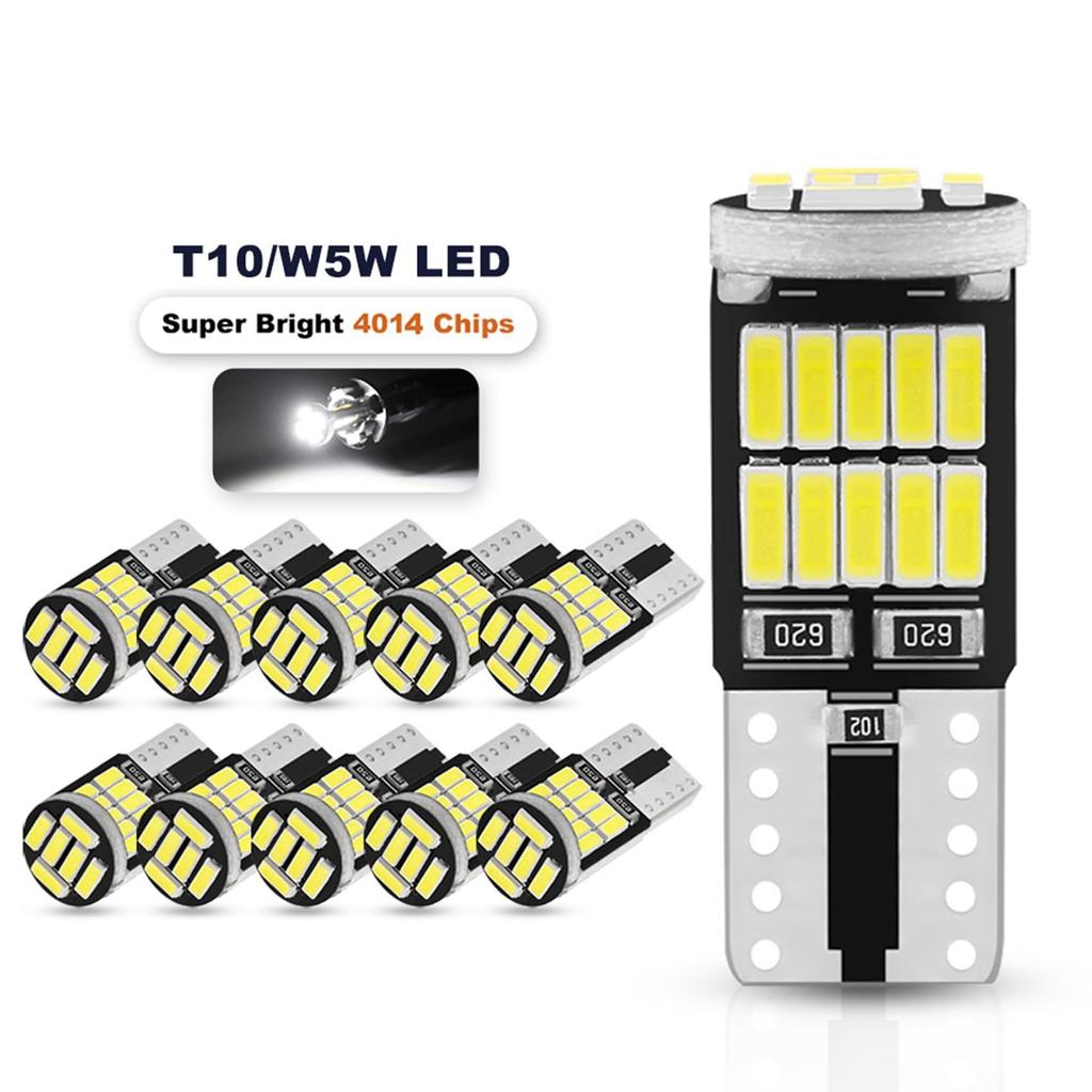 Swagell 20pcs W5W T10 LED Bulb 4014 26SMD Car Dome Roof Lamp License Plate
