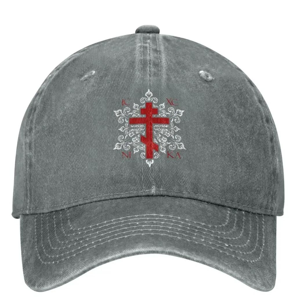 IC XC NIKA Ornate Cross Baseball Cap Trendy Couple Women Hip Hop Hats Design Outdoor Sport Baseball Caps Gift