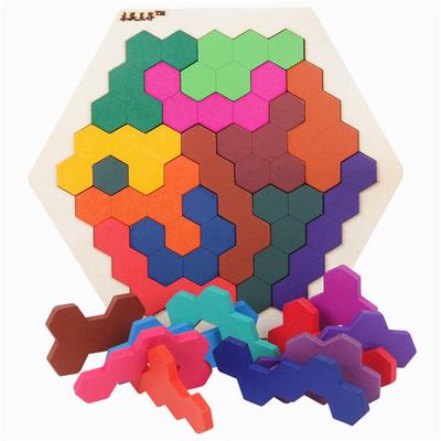 Houten Tangram Hersenkraker Puzzel Speelgoed Tetris Educatief Kinderen Baby Kind Speelgoed