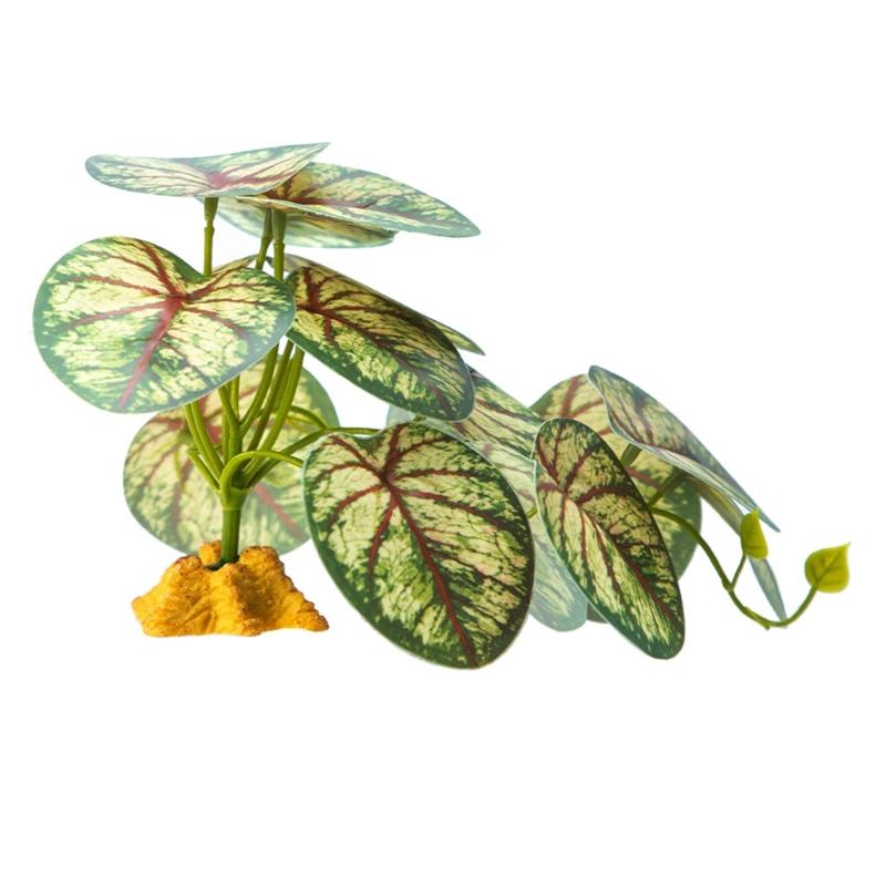 Reptiles Plant Grass for Climbing Habitat Decors Branch with Leaves for Lizards Spiders Snake Geckos Hideouts