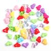 20Pcs Acrylic Transparent Heart Beads For DIY Necklace Bracelet Earrings Jewelry Making Craft Accessories