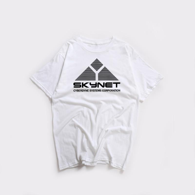 Letní módní tričko 2023 Unisex Dámské Skynet Cyberdyne System Terminator Potisk Trička Schwarzenegger Film Bavlna Swag Trička
