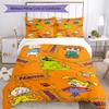 3ks Personalizovaný set povlečení Rugrats s vlastním jménem Uzavírání na zip Zahrnuje 1 povlak na přikrývku & 2 povlaky na polštář, Měkký a pohodlný pro všechna roční období.