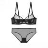 Krajková sexy ultratenká push-up podprsenka pro ženy