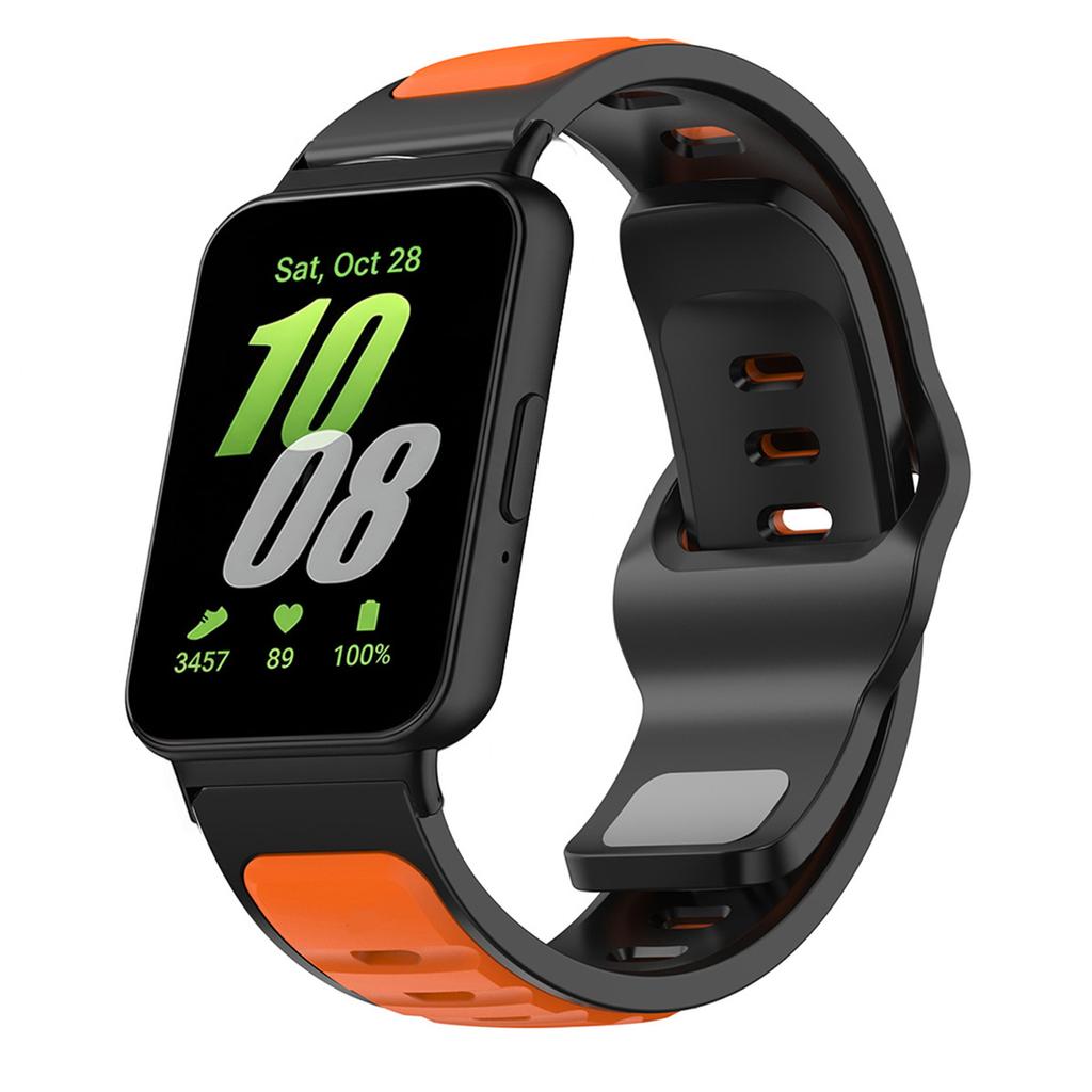 Adjustable Sport Band For Samsung Galaxy Watch Fit 3 Two Tone Silicone Strap For Galaxy Fit3 Smartwatch Breathable Bracelet