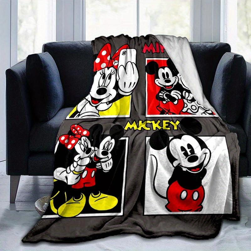 1 pezzo, Coperta Accogliente Mickey e Minnie per Arredamento Casa: Un Regalo Perfetto per Camera da Letto, Soggiorno, Viaggio, Campeggio, Auto