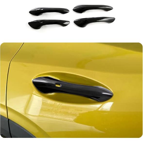 Car Accessories Fit for Chevrolet TRAX 2024 2025 2026 Exterior Door Handle Cover Trims (Without Smart Holes:Glossy Black) 4PCS ABS