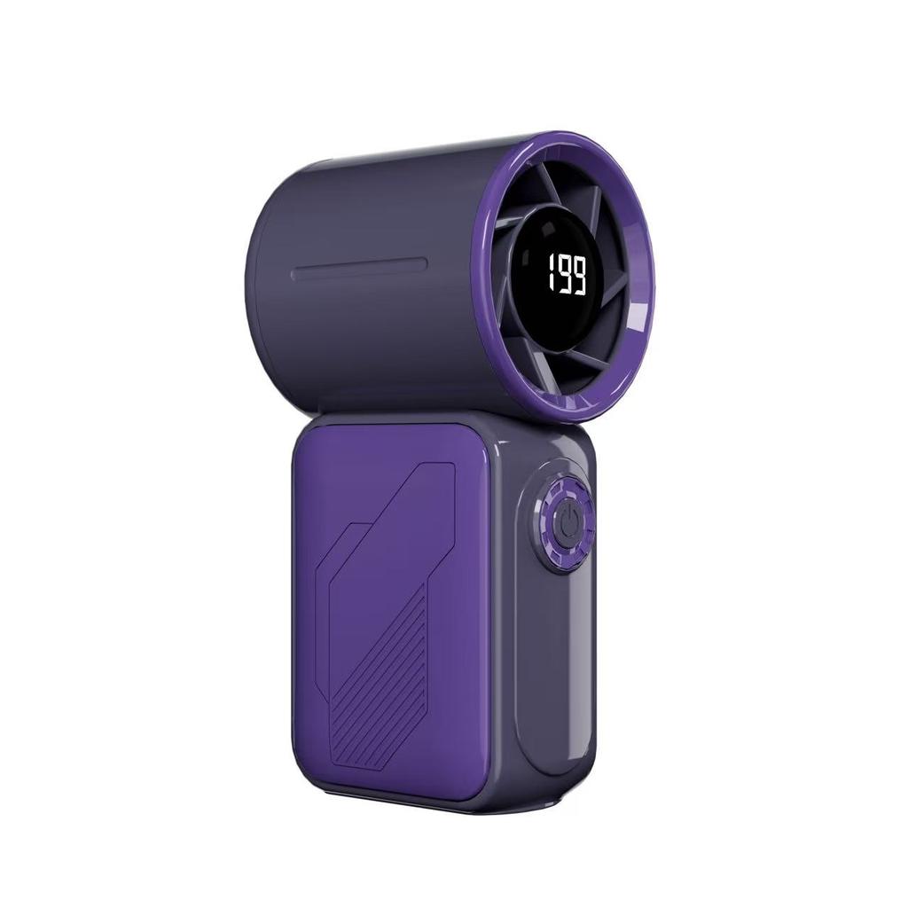 High Quality Portable Mini High Speed Handheld Fan 3000mAh Lightweight 13000rpm Rechargeable LED Display 100 Gears Handy Fan