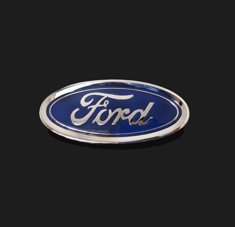 13x5.6CM Car Front Hood Cover Rear Trunk Badge Sticker Accessories for Ford Fiesta Fusion Escape Kuga Edge Focus Ranger Mondeo