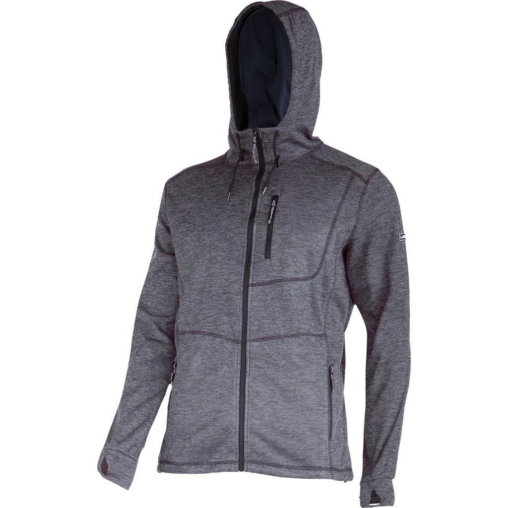 Hooded Sweatshirt with Zipper Gray, "2Xl",Ce,Lahti