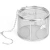 Stainless Steel Tea Ball Strainer and Filter, 4.7 Inch Infusion Basket for Loose Leaf Tea, Soup Seasonings, Broth with Hook