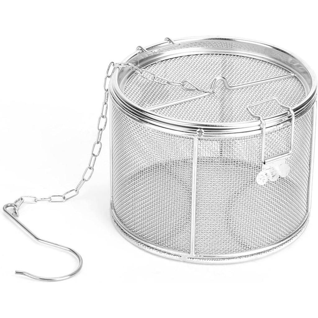 Stainless Steel Tea Ball Strainer and Filter, 4.7 Inch Infusion Basket for Loose Leaf Tea, Soup Seasonings, Broth with Hook
