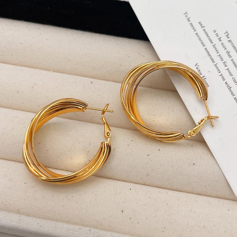 PONYKISS  Стерлинговое Серебро Преувеличенные Неправильные Круглые Серьги-Кольца для Женщин Минималистичные Изящные Модные Аксессуары