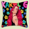 Manana Sera Bonito Karol G Pillow Covers Cartoon Sofa Decorative Home Double-Sided Printing Short Plush Cute Cushion Cover