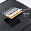 PU Leather Car Console Side Seat Gap Filler Front Seat Organizer for Cellphone Key Coins Stop Dropping between Seats Black