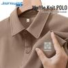 Jeanswest Men's Waffle Knit Polo Shirt