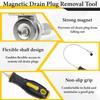 Strong Magnetic Oil Drain Plug Remover Tool, Oil Drain Plug Remover Trument, Anti Scald Sump Plug Removal Tool, Universal Flexible Oil Plug Removal