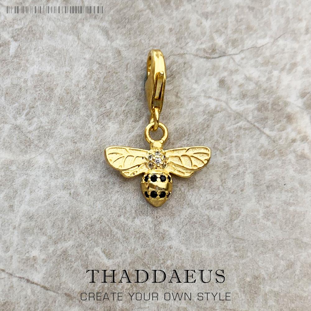 Copper Lovely Gold Color Bee Animal Pendants Charm For Women Men Fine Jewelry