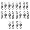 20Pcs Stainless Rolling Swivels Bearing Fishing Swivels Line Connector Barrels Swivels Connectors Fishing Accessory