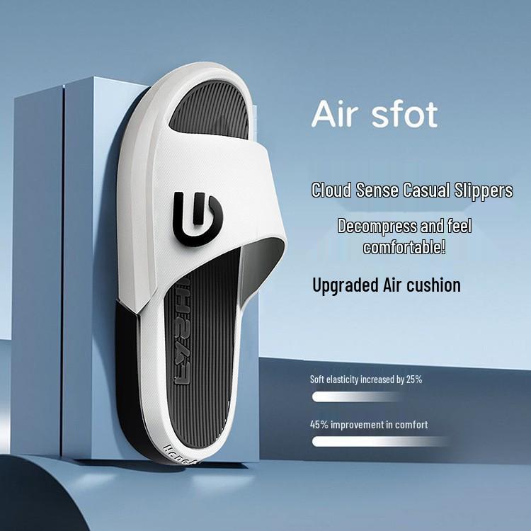 Pantoufles tendance pour hommes, antidérapantes, respirantes pour l'intérieur et l'extérieur – Chaussures d'été résistantes à l'usure