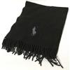 Used POLO RALPH LAUREN Logo Embroidery Used Wool Scarf