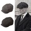 Men's Octagonal Wool Beret: Razor Party Hat, Bloody Gang, Newsboy Style, Autumn/Winter Cloche.
