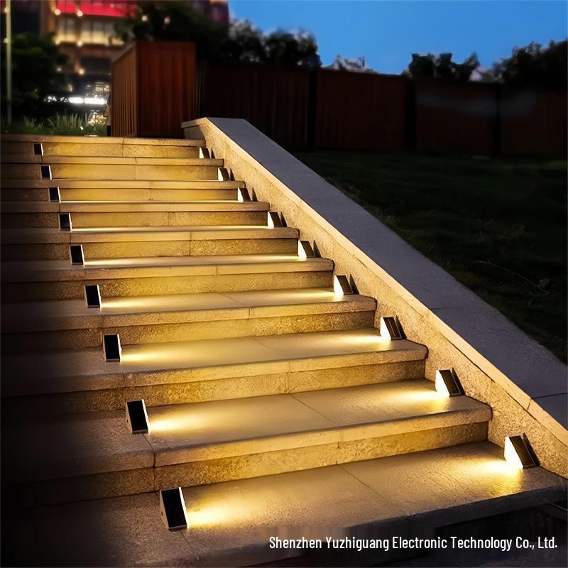 Solar Step Lights - Outdoor Sensor Lights for Garden, Balcony, or Staircase