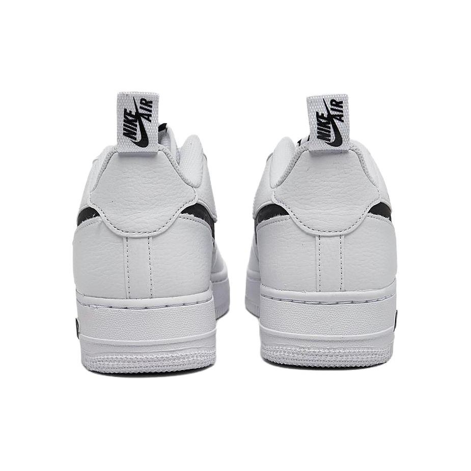 Nike Air Force 1 LV8 GS Multi-Etch Swoosh - Hvite Barnesneakers Svarte FV7020-100