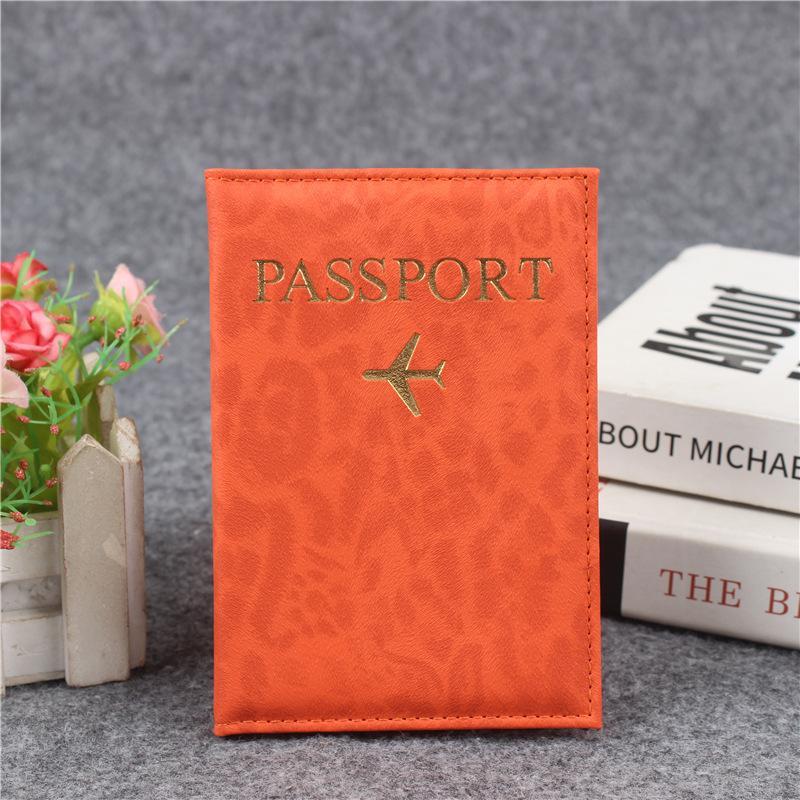 Pu Leather Passport Cover For Men & Women Organizer - Protective Card Holder Id Document Covers Travel Passport Case 1Pc