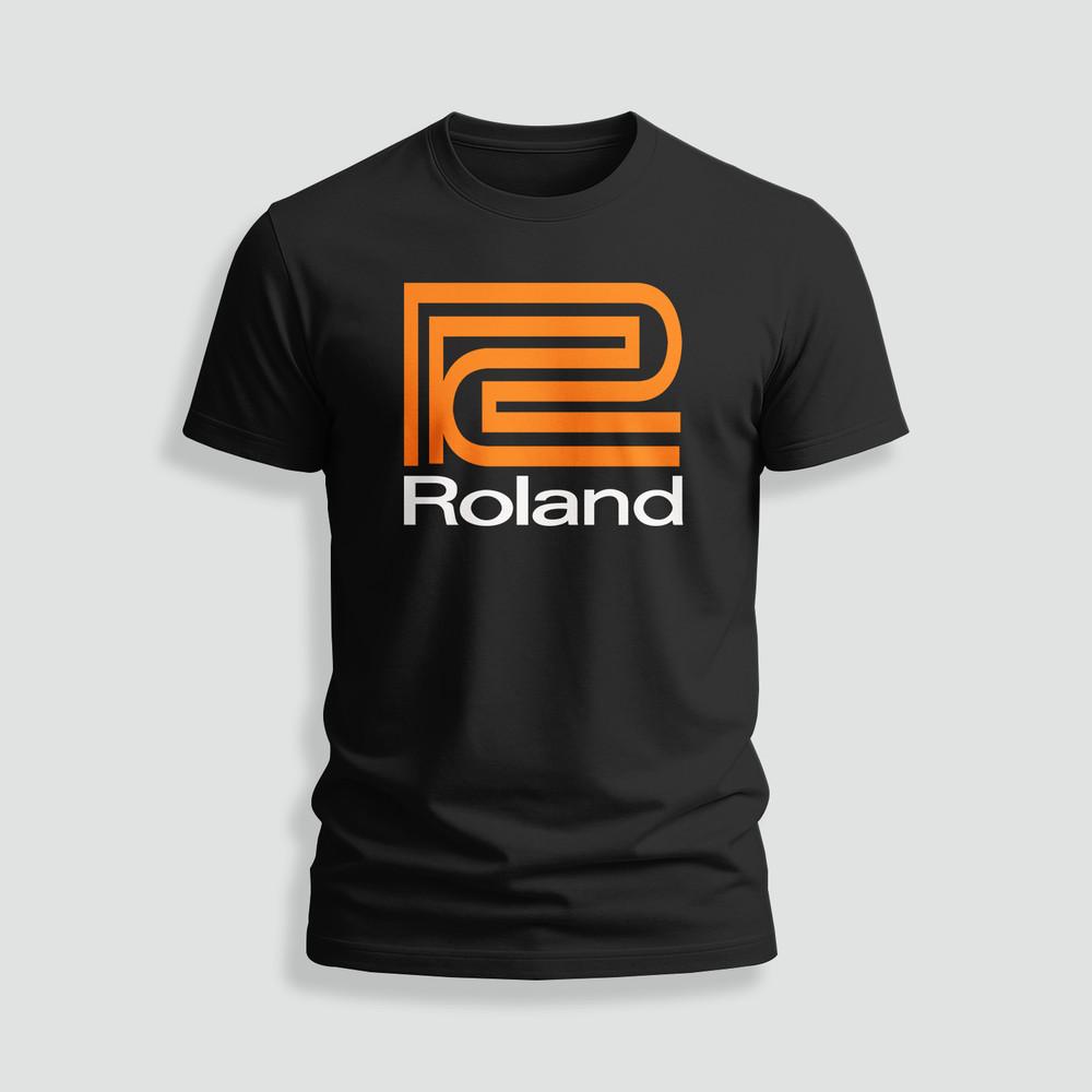 Смешная футболка с логотипом Roland Drums Размер S-5XL Сделано в США Унисекс футболка L