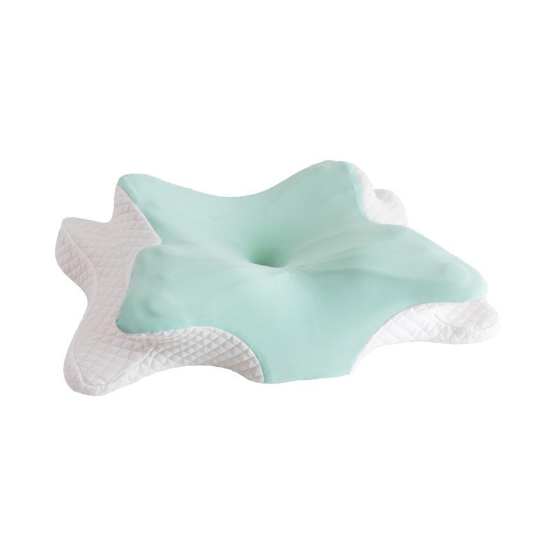 Подушка для облегчения боли в области шеи, регулируемая эргономичная подушка для комфортного сна, ортопедические подушки из пены с эффектом памяти без запаха 65x40x13cm зелёный