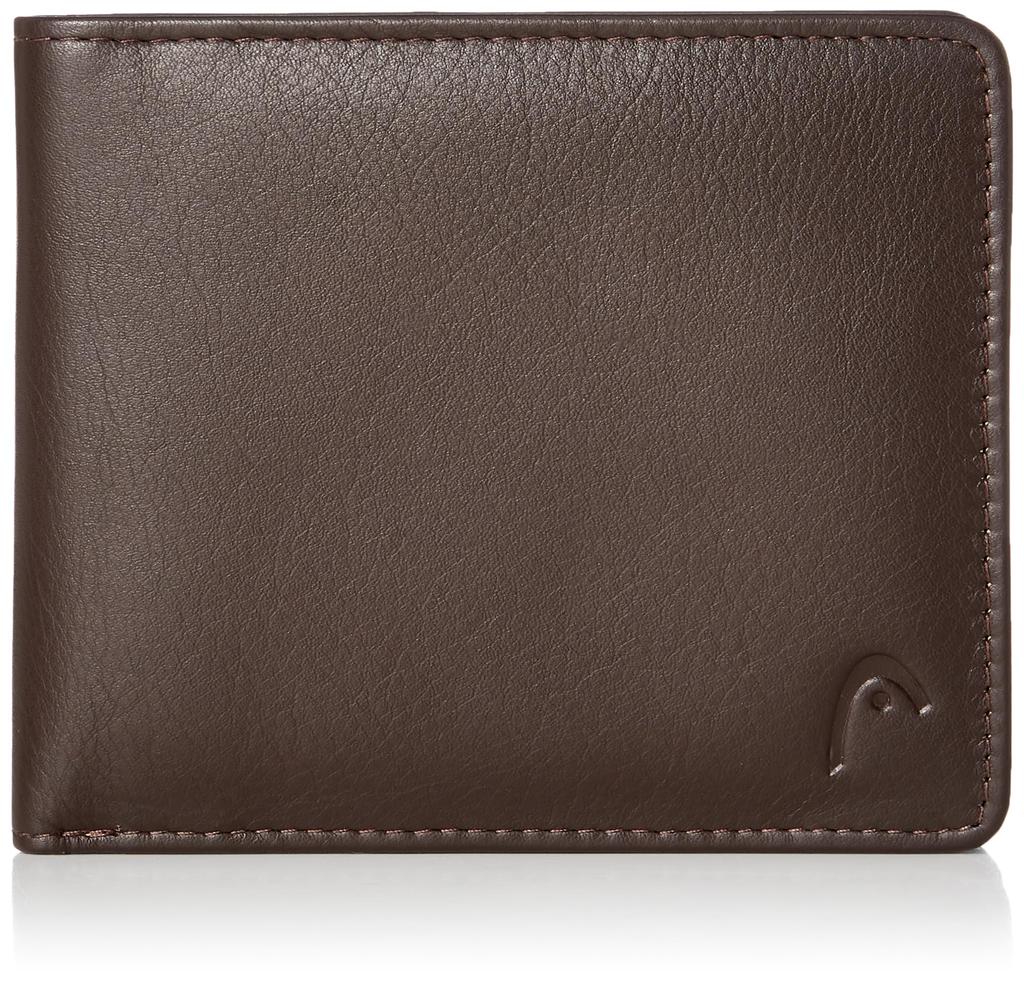 Bifold Wallet with Medium Bill Chocolate [Head] Men's L-Shaped Compartment,