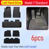 Floor Mats for Tesla Model Y Standard  2026 Trunk Mat Cargo Liner Backrest Mats Accessories [Not Fit Premium and Performance]