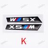 2Pcs Premium Fender Side Badge Emblem for BMW M Power X1 X2 X3 X4 X5 X6 Glossy Black Sticker Logo 6.8cm 8.4cm Car Styling Decor