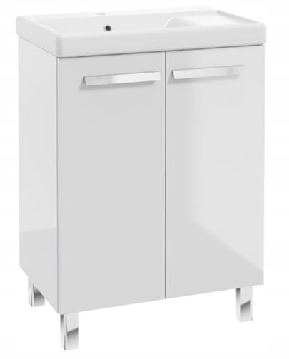 Bathroom set: cabinet with washbasin 80x60, tap, siphon, click-clack plug Bonita