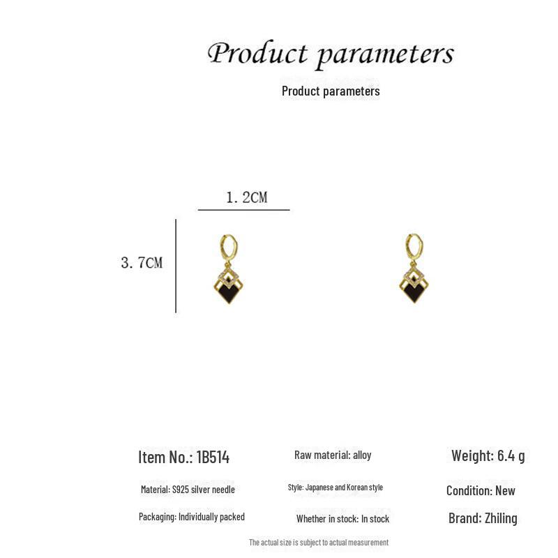 Korean Light Luxury Diamond Earrings: 2023 Trendy, High-End Design for Women’s Unique Style