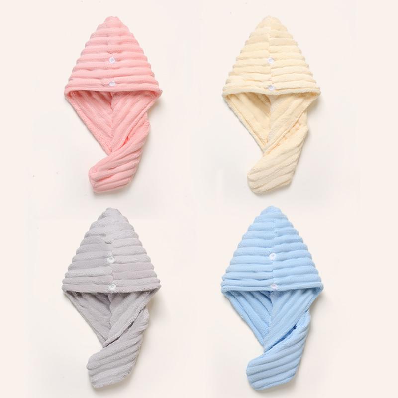 Ultra fine fiber towel wrapped and thickened Ladies' dry hair cap Thick and highly absorbent headscarf for wiping hair